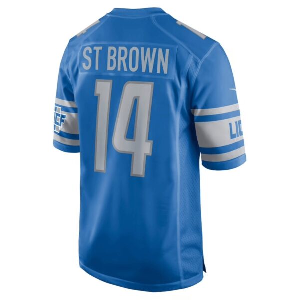 St. Brown Lions Blue Home Back